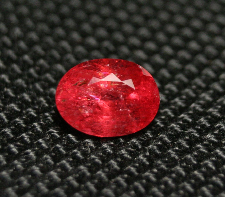 Rare Faceted Rhodonite 2.18ct Brazil Ultra Rare Crimson Red Gem Rhodonite