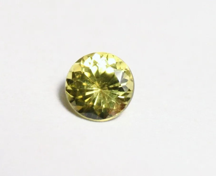 Burmese Chrysoberyl 0.49ct Rare Neon Yellow AAA Scintillating Cut Round Gem 5x5mm