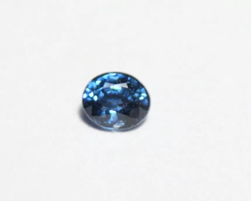 Neon Blue Gahnite Spinel 0.10ct Rare Zinc Bearing Spinel Kaduna Nigeria 3x2.2mm