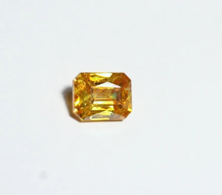 Sphalerite 1.68ct Vibrant Emerald Cut Gemstone Spain 7x5.5mm AAA