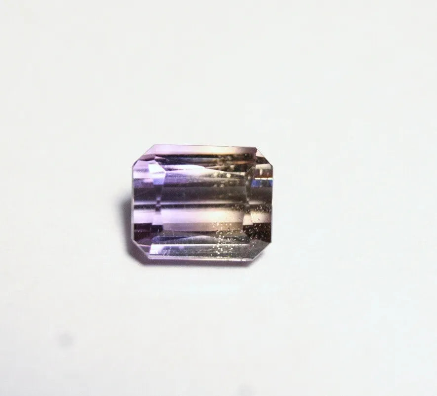 3ct Bolivian Ametrine Lovely Clean BiColour Emerald Cut Natural Gem 8x7mm