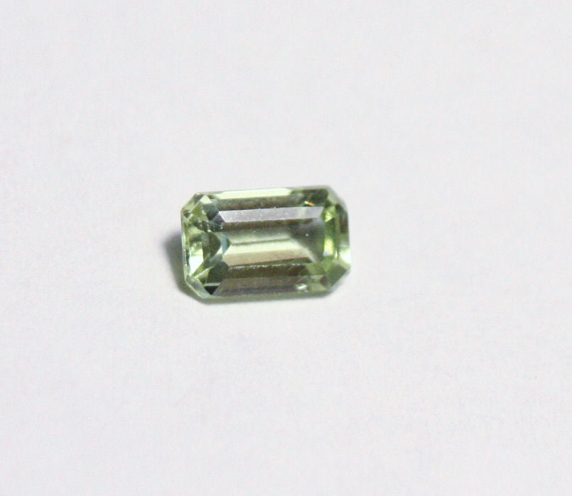 Merelani Mint Grossular Garnet 0.33ct Rare Green Faceted Fluorescent Garnet 5x3mm