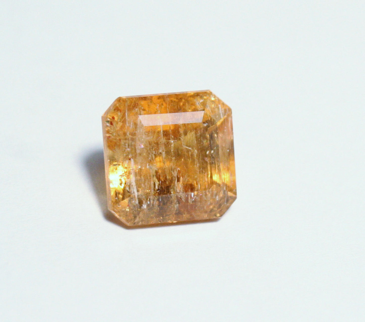 Imperial Topaz 7.2ct Ouro Preto, Brazil, Natural Untreated Rare Orange Topaz 10x10mm