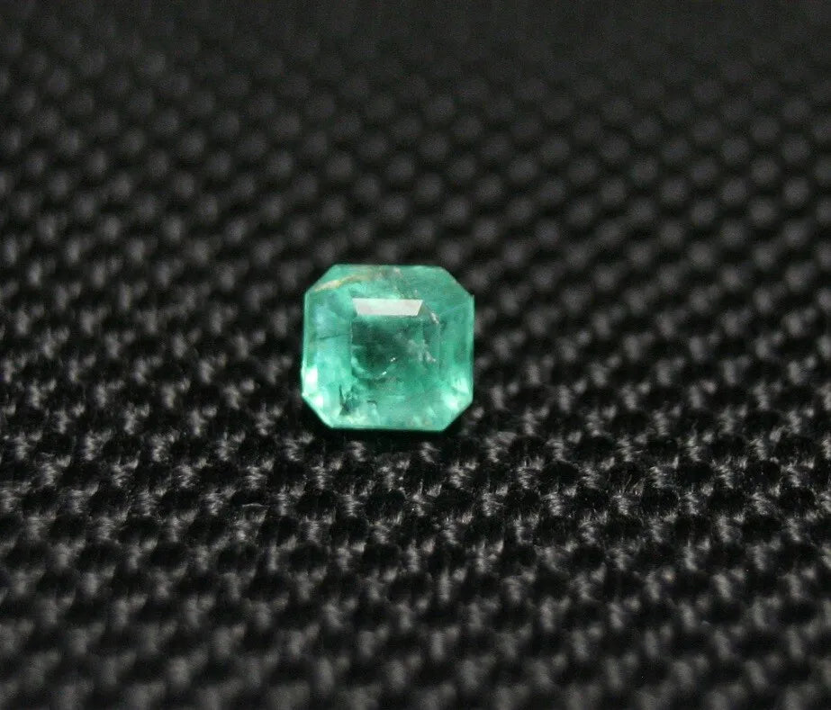 Panjshir Valley Emerald 0.69ct Rare Natural Emerald Cut Afghan Emerald 5x5mm