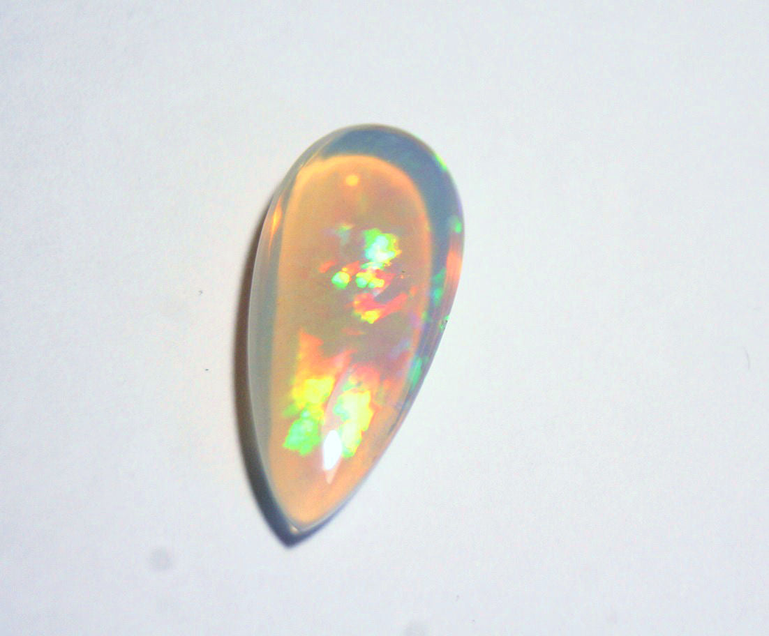 Welo Grey Base Opal Cabochon 7.9ct Rainbow Snakeskin AAA Natural Opal Video