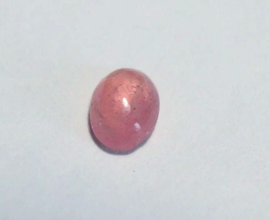 Pezzottaite Cabochon 0.17ct Ultra Rare Neon Raspberry Beryl Madagascar 4x3mm