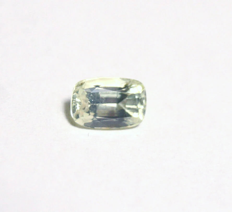 Rare Near Colourless Chrysoberyl 0.63ct Rare Faceted Gem, Myanmar 6x4mm