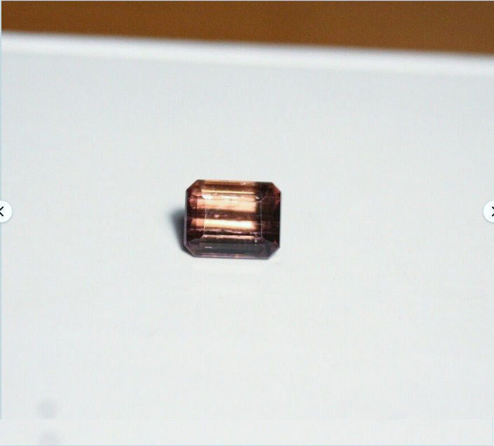 Purple Tourmaline 1.19ct Beautiful Emerald Cut Gemstone Brazil 6x5mm