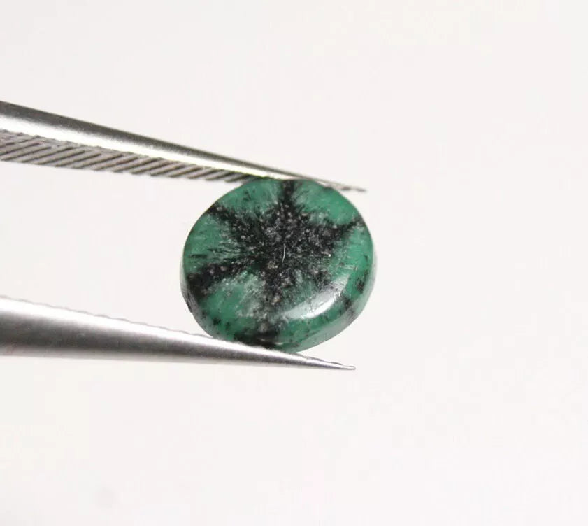 Colombian Trapiche Emerald 1.28ct Stunning Rare Natural Emerald Formation 8x8mm