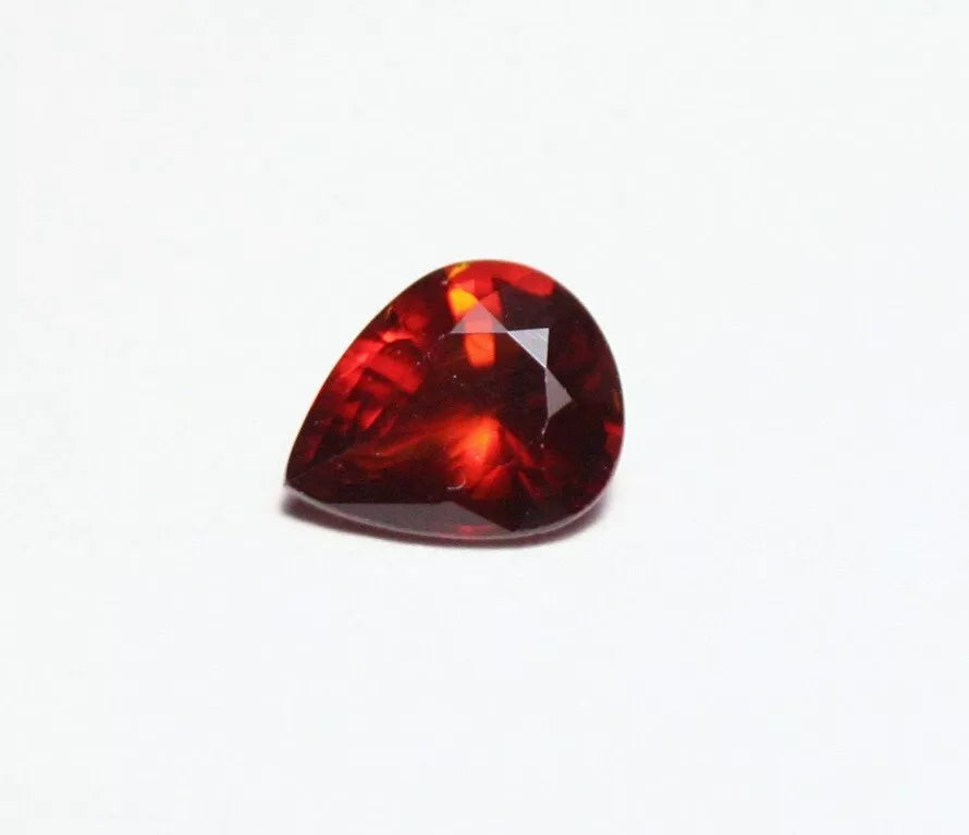 Clinohumite 0.53ct Ultra Rare Deep Orange Faceted Gem Pakistan 6x5mm