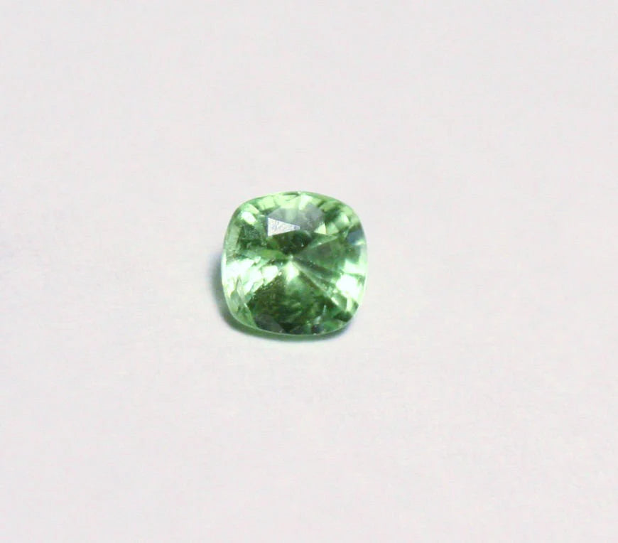 Merelani Mint Grossular Garnet 0.38ct Rare Faceted Garnet Fluorescent Gem 4x4mm