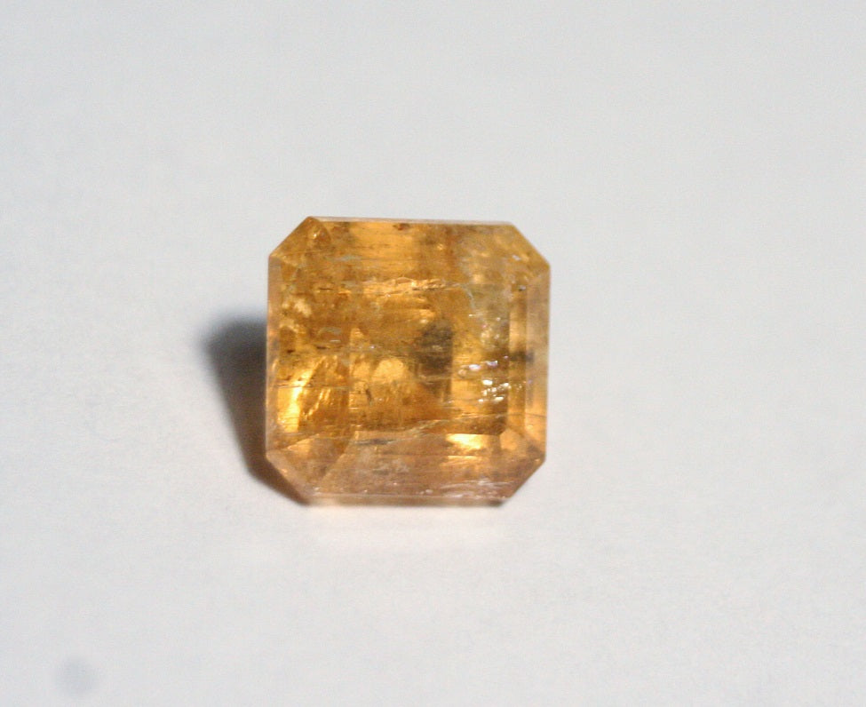 Imperial Topaz 6.4ct Ouro Preto, Brazil, Natural Untreated Rare Orange Topaz 10x9.5mm