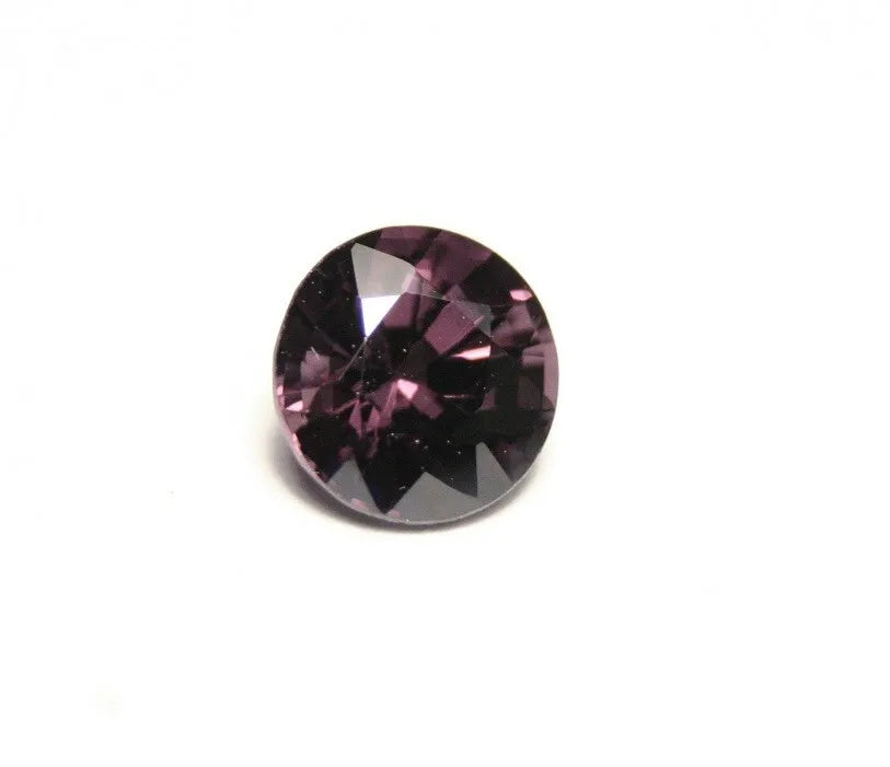 Mahenge Deep Purple Spinel 1.6ct Rare Scintillating Round Cut Gem AAA 7x7mm