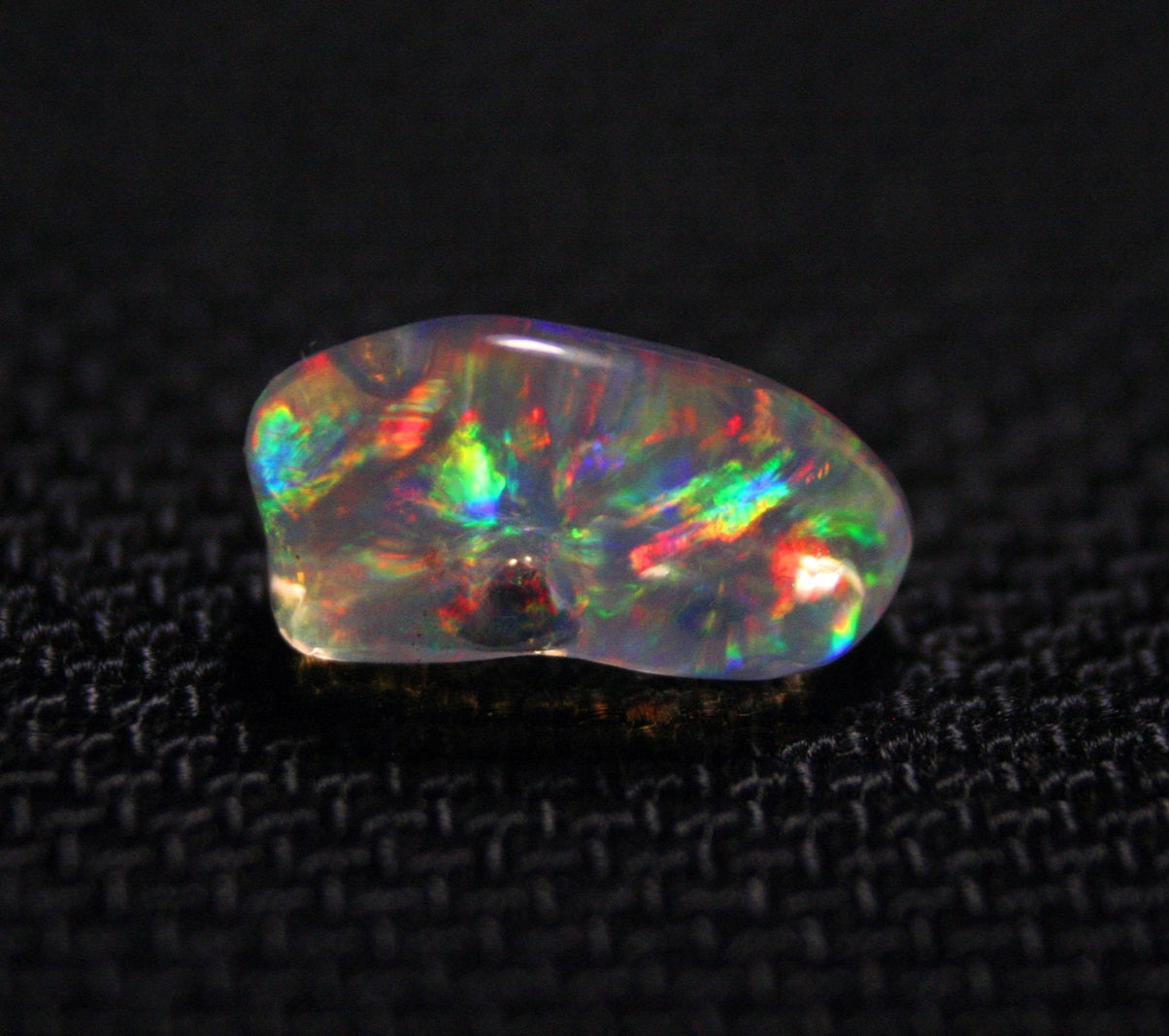 Rare Mexican Contraluz Precious Opal 2.4ct Stunning Rutile Water Opal 12x6mm