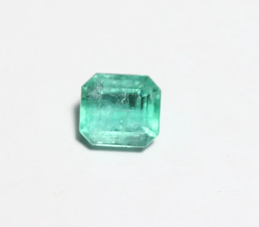 Panjshir Valley Emerald 0.78ct Rare Natural Emerald Cut Afghan Emerald 5.5x5mm