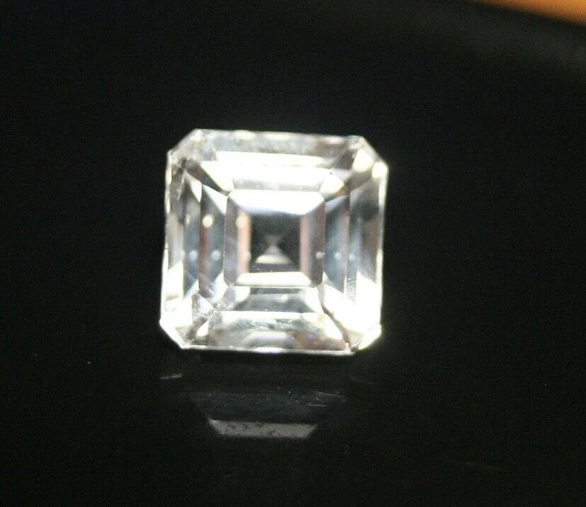 Colourless Danburite 3.22ct Custom Cut Brilliant Cushion - Mexico 8x8mm