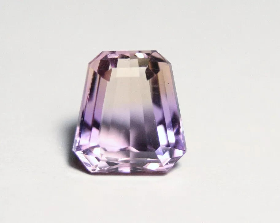 Bolivian Ametrine 5ct Lovely Clean BiColour Trapezoid Cut Natural Ametrine 11x10mm