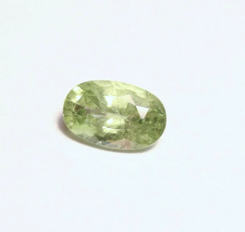 Merelani Mint Grossular Garnet 1.2ct Rare Faceted Fluorescent Exceptional Gem 8x5mm