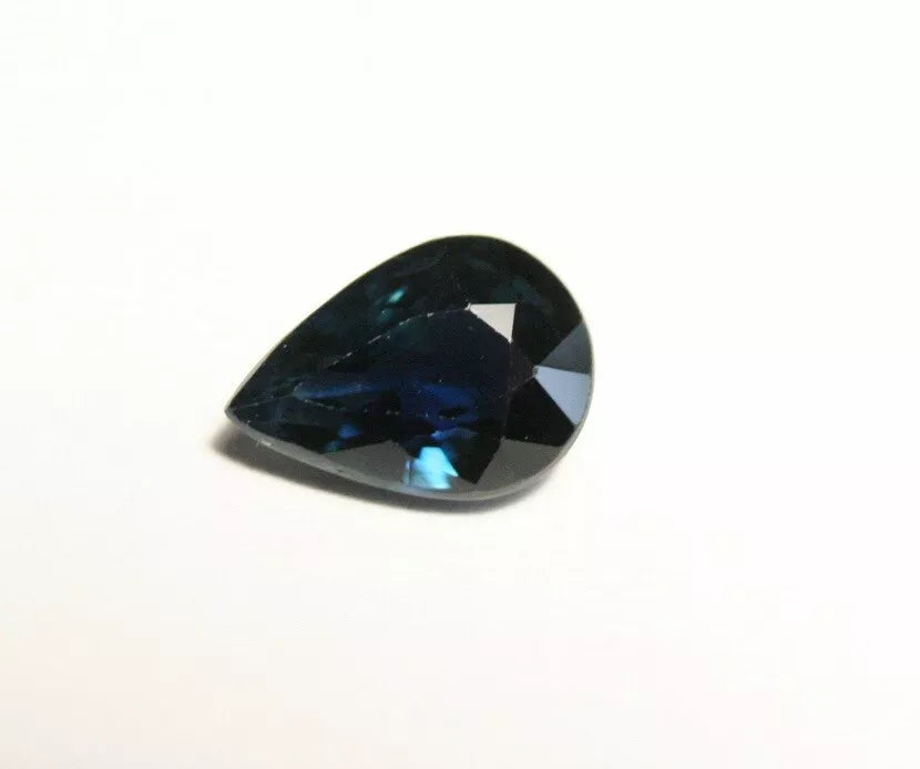 1.01ct Umba Sapphire Deep Royal Blue Pear Untreated Sapphire Tanzania 7x5mm