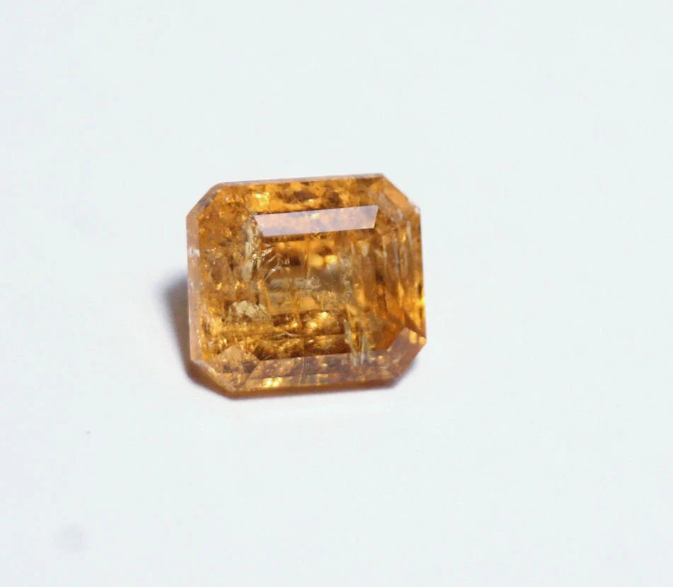 Imperial Topaz 3.9ct Ouro Preto, Brazil, Natural Untreated Rare Orange Topaz 9x8mm