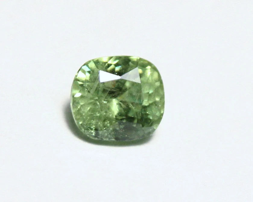 Demantoid Garnet 0.82ct Rare Top Colour & Clarity Cushion Cut Gem Namibia 5.2x5mm