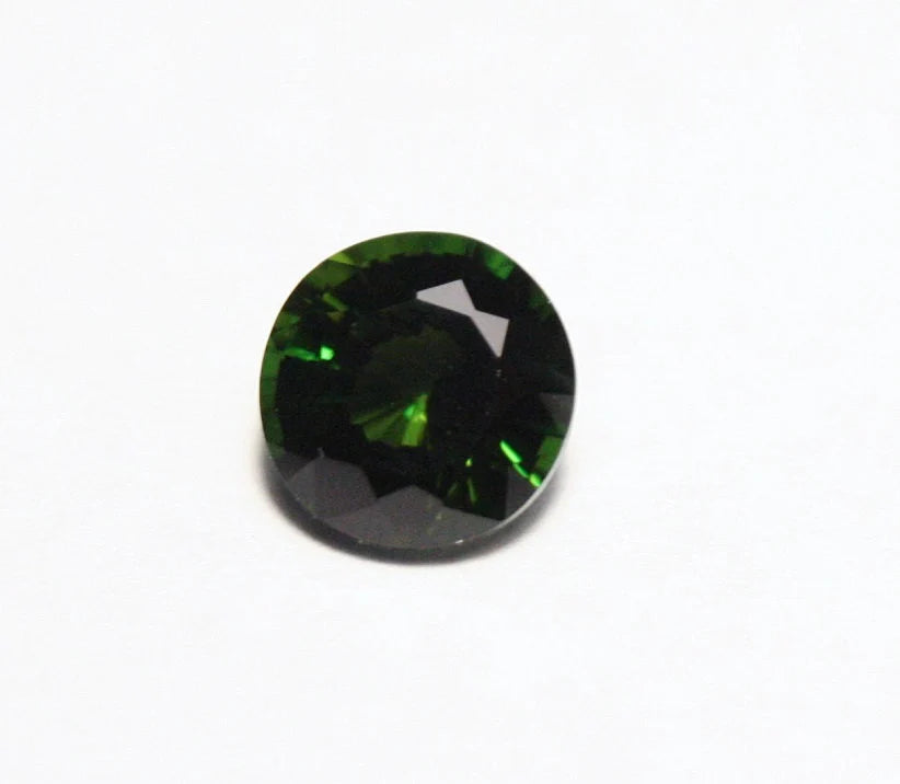 Genuine Rare Chrome Tourmaline 0.73ct Congo Chrome Tourmaline Round Cut 5.5mm