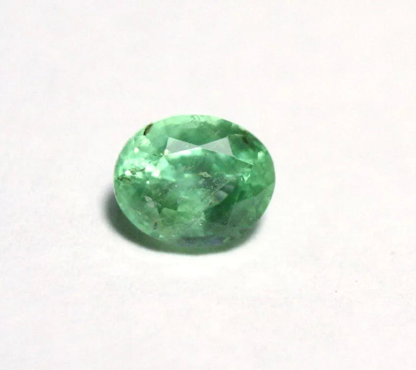 Kornerupine 0.91ct Natural Prismatine Rare Gem Tanzania Mint Green 6x5mm AAA