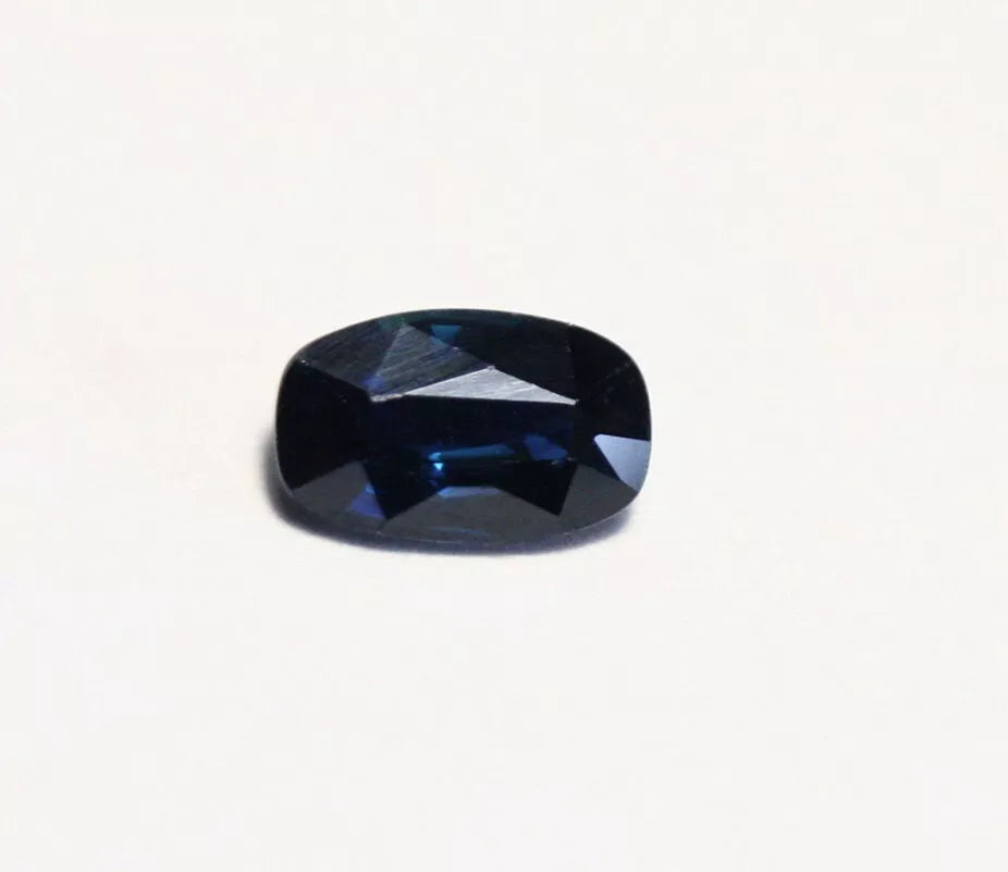 Umba Sapphire 0.8ct Deep Blue Untreated Natural Sapphire Tanzania 6.5x4mm