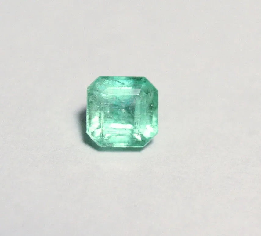 Panjshir Valley Emerald 0.6ct Rare Natural Green Beryl Afghan Emerald Cut 5x5mm