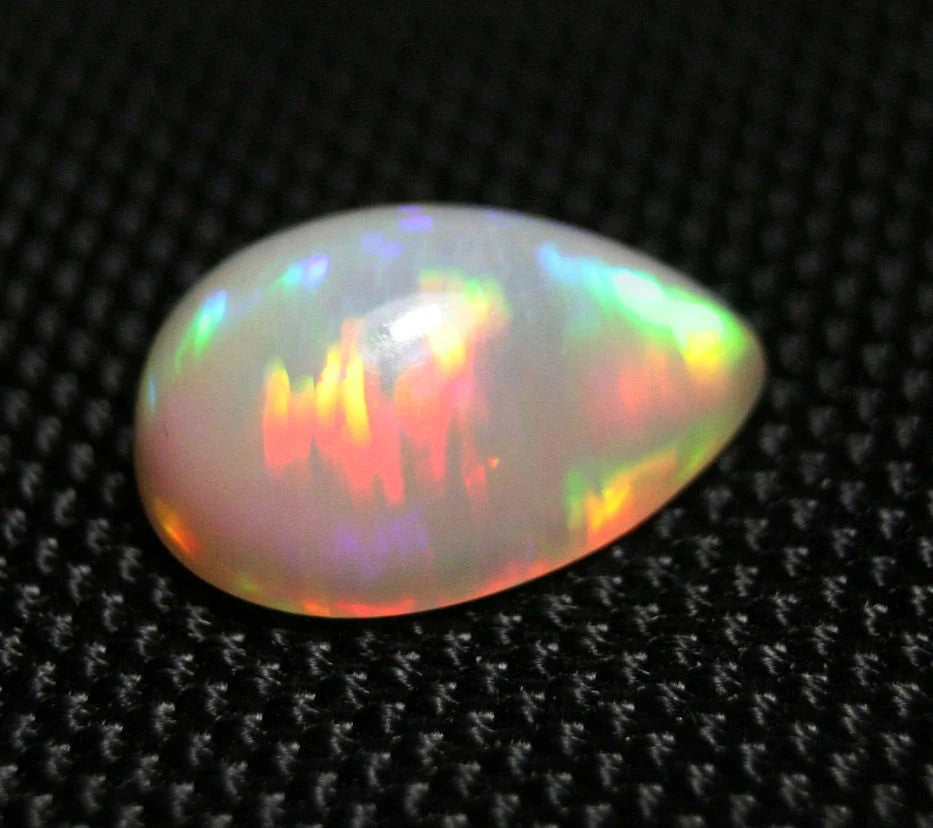 Welo Crystal Opal Cabochon 9.17ct Honeycomb Pear AAA Natural Stunning Opal Video