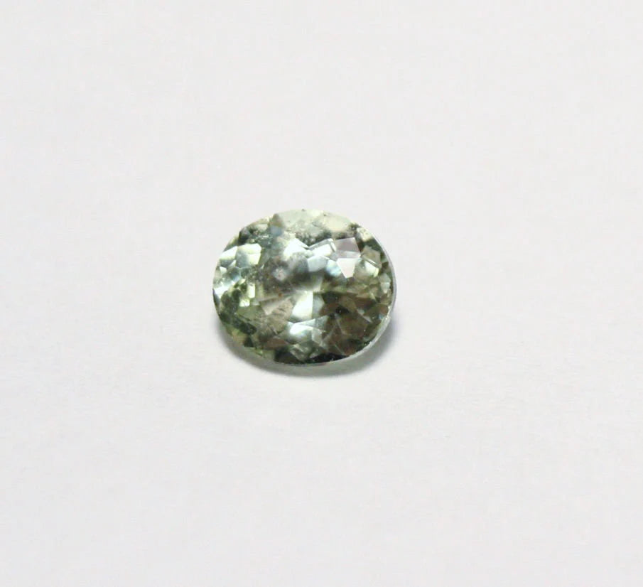 Merelani Grossular Garnet 0.41ct Rare Near Colourless Leuco Garnet 5x4mm