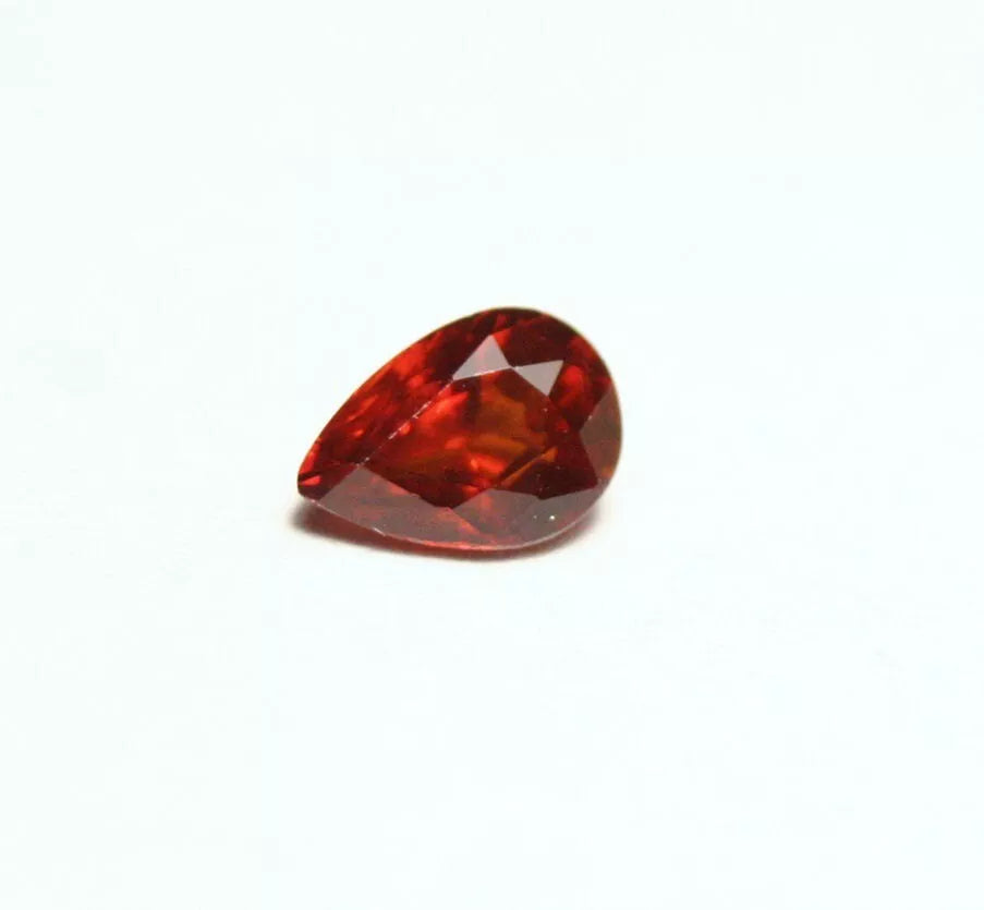 Clinohumite 0.44ct Ultra Rare Deep Orange Faceted Gem Pakistan 5.5x4mm