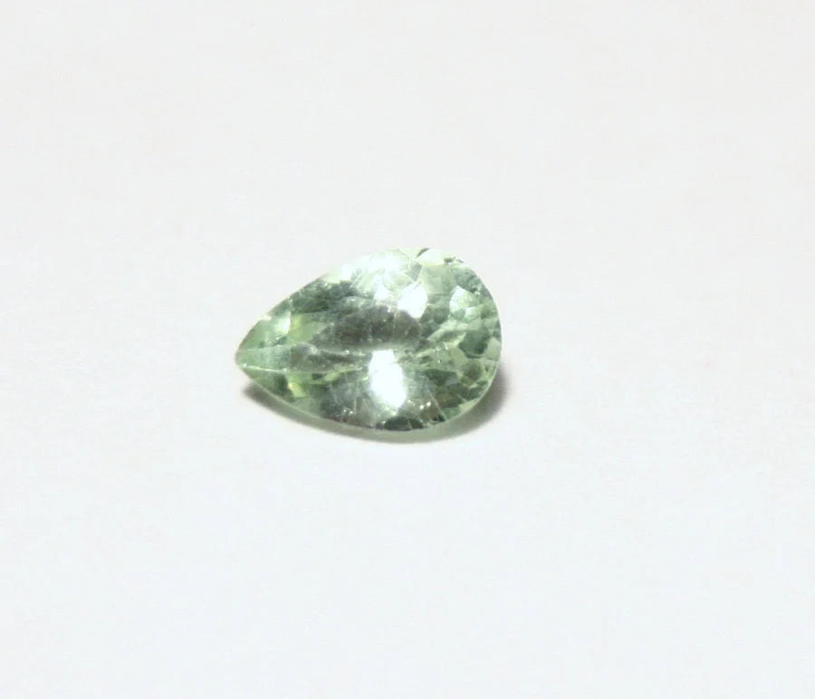 Merelani Mint Grossular Garnet 0.43ct Rare Near Colourless Leuco Garnet 6x4.5mm