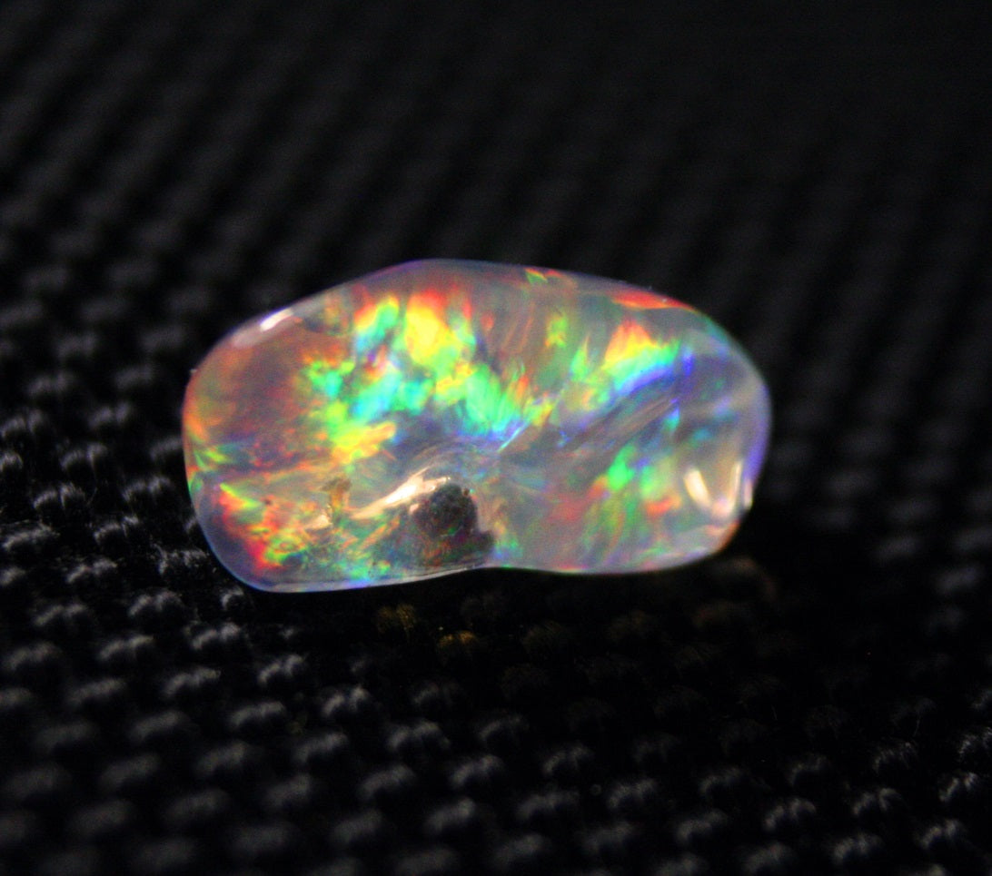 Rare Mexican Contraluz Precious Opal 2.4ct Stunning Rutile Water Opal 12x6mm