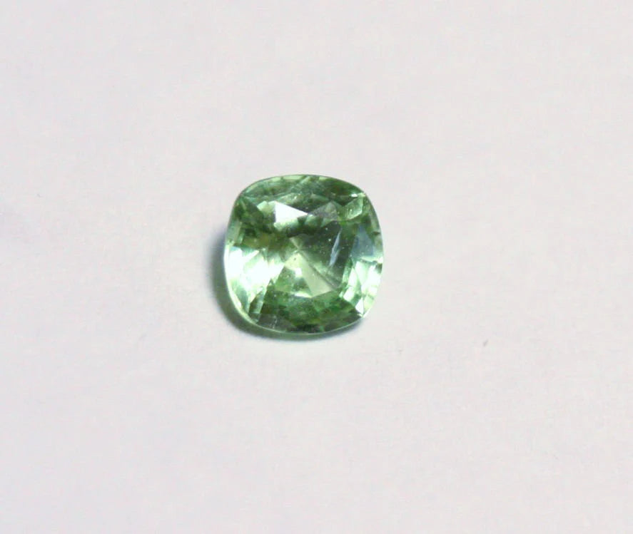 Merelani Mint Grossular Garnet 0.46ct Rare Faceted Garnet Fluorescent Gem 4x4mm