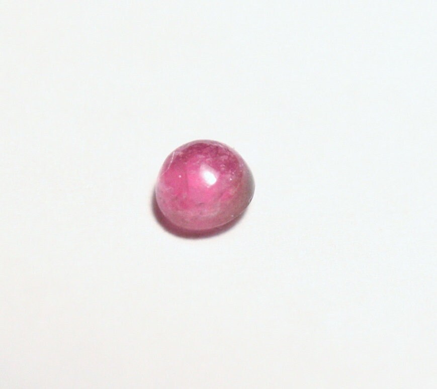 Pezzottaite Cabochon 0.18ct Ultra Rare Raspberry Beryl - Madagascar Reddish Pink 2.5mm