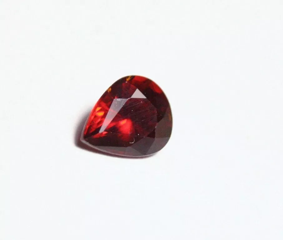 Clinohumite 0.53ct Ultra Rare Deep Orange Faceted Gem Pakistan 6x5mm