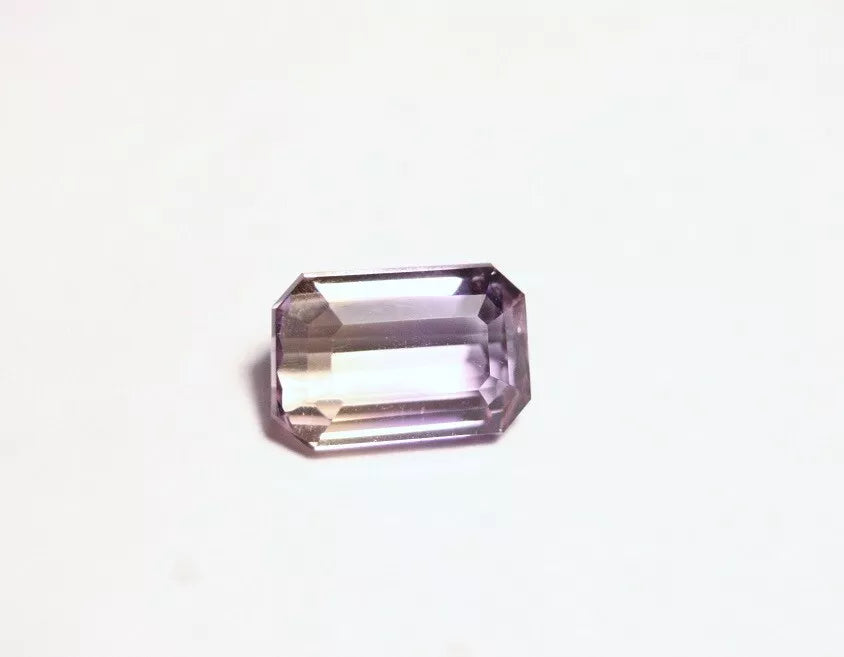 Bolivian Ametrine 3.18ct Lovely Clean BiColour Emerald Cut Natural Gem 10x7mm