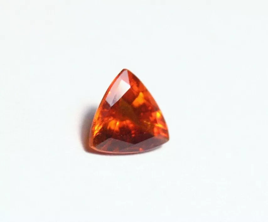 Clinohumite 0.66ct Ultra Rare Deep Orange Faceted Gem - Pakistan 6x6mm