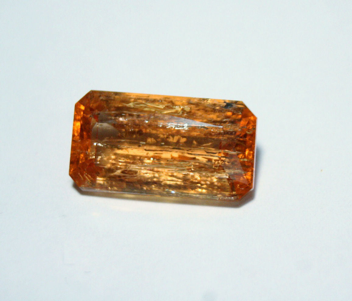 Imperial Topaz 16.5ct Ouro Preto, Brazil, Natural Untreated Rare AAA Topaz 20x11mm