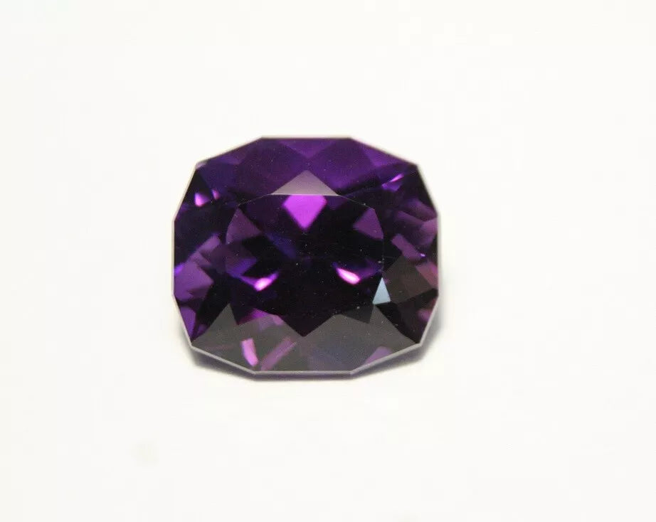 Zambian Amethyst 13.2ct Unique Custom Cushion Cut Gem AAA Amethyst 15x13mm