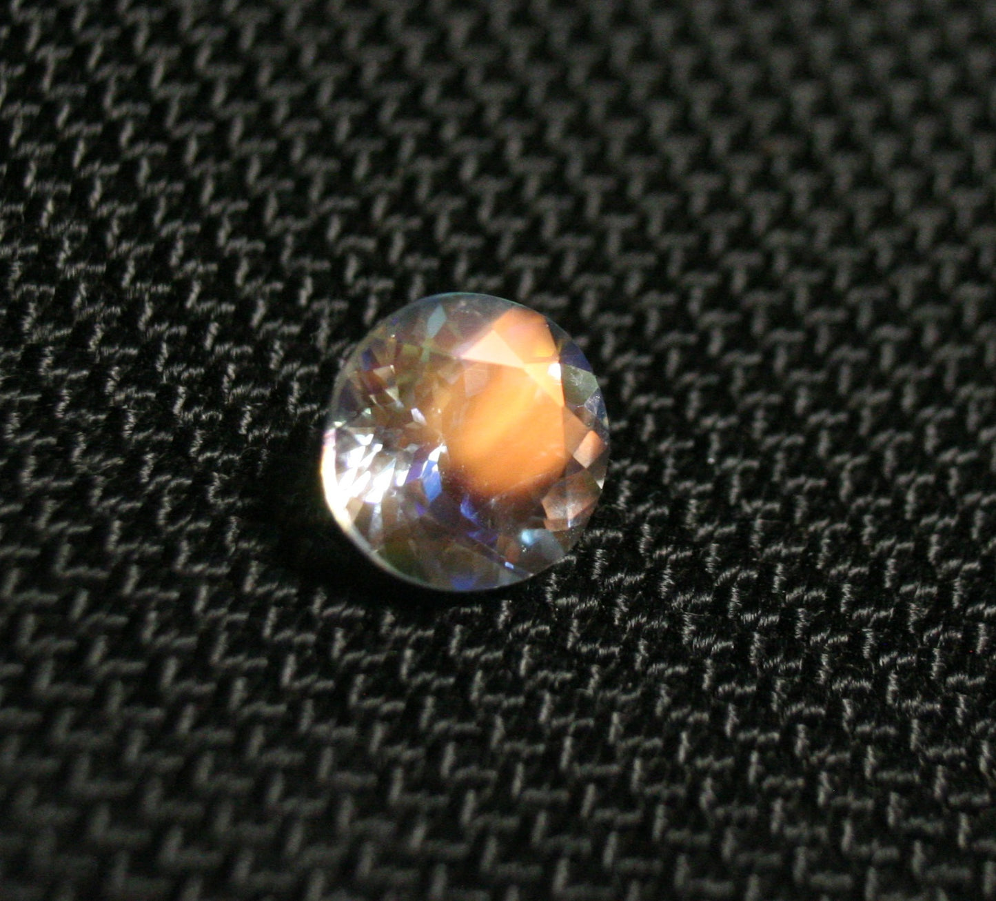 Faceted Moonstone 1.74ct Madagascar AAA Rainbow Moonstone 8x8mm Round