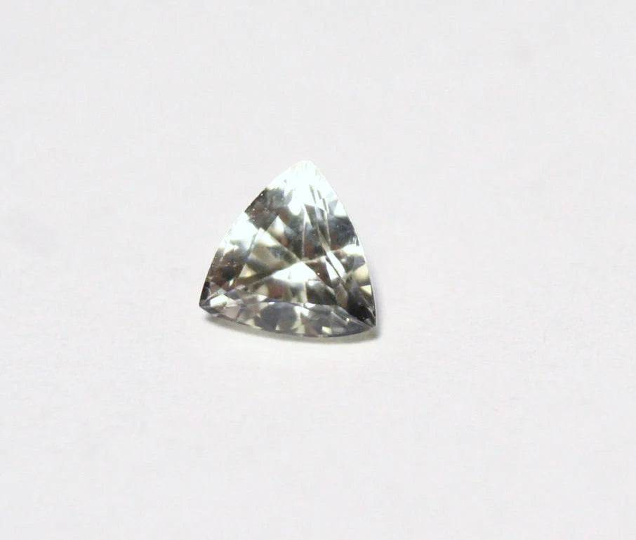 Rare Near Colourless Chrysoberyl 0.54ct Rare Faceted Gem, Myanmar 5x5mm