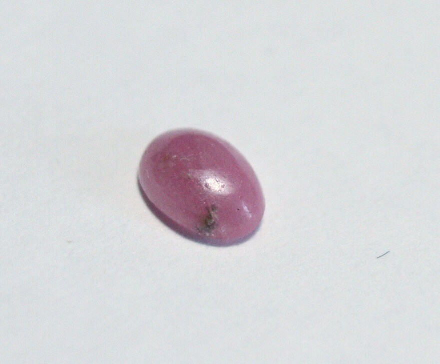 Pezzottaite Cabochon 0.33ct Ultra Rare Raspberry Beryl - Madagascar Pinkish Orange 5.5x4mm