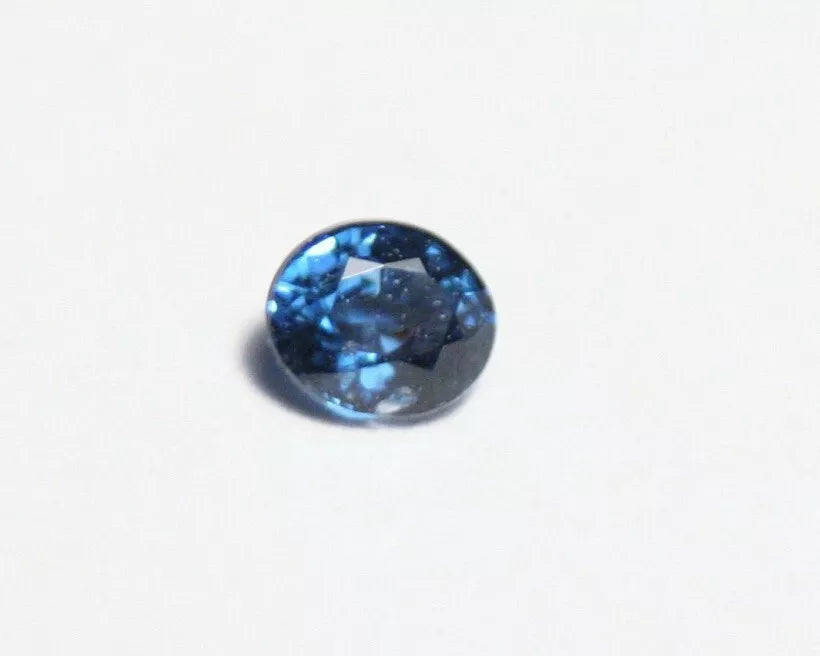 Neon Blue Gahnite Spinel 0.10ct Rare Zinc Bearing Spinel Kaduna Nigeria 3x2.2mm