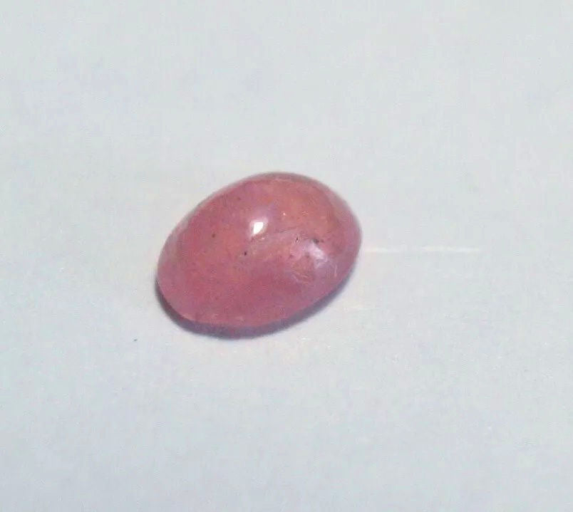 Pezzottaite Cabochon 0.17ct Ultra Rare Neon Raspberry Beryl Madagascar 4x3mm