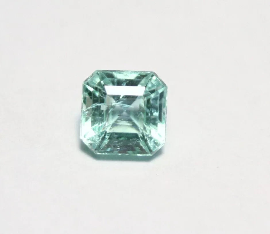 Panjshir Valley Emerald 1.25ct Rare Natural Emerald Cut Genuine Afghan Beryl 6x6mm