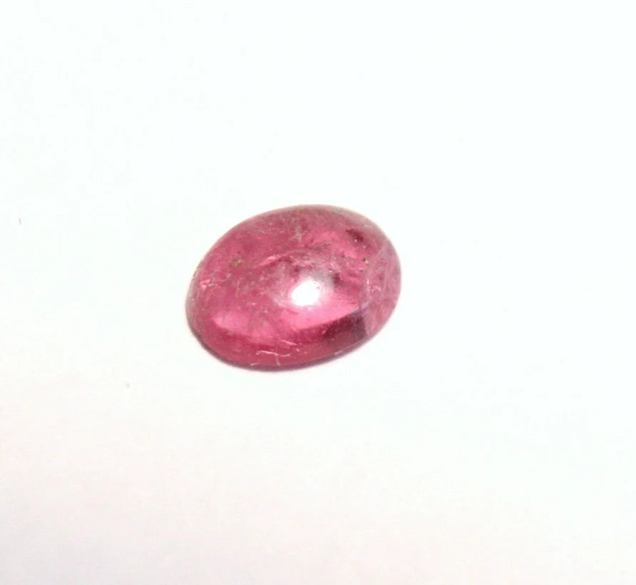 Pezzottaite Cabochon 0.31ct Ultra Rare Raspberry Beryl - Madagascar Reddish Pink 5.5x4mm