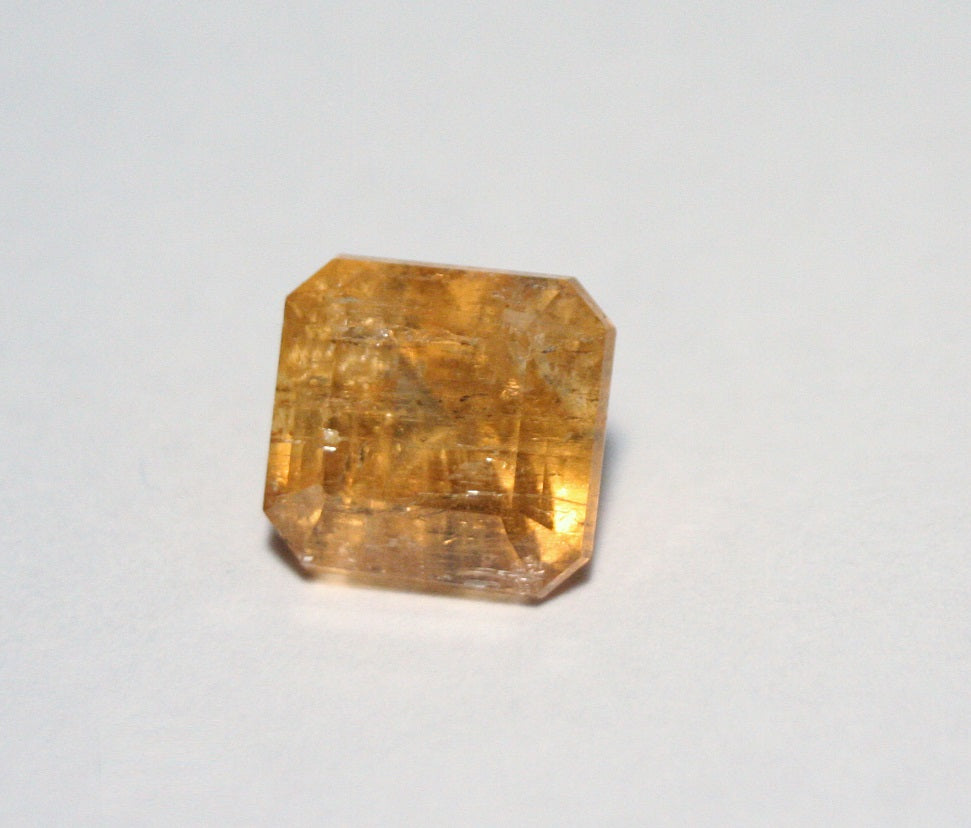 Imperial Topaz 6.4ct Ouro Preto, Brazil, Natural Untreated Rare Orange Topaz 10x9.5mm