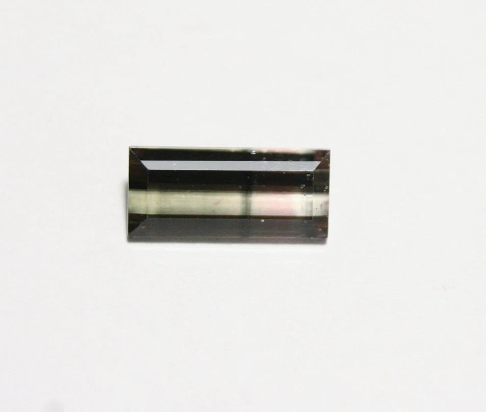 Congo Bi Colour Tourmaline 1.15ct Lovely Emerald Cut Gemstone 10x4mm